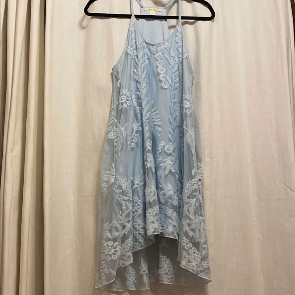 Baby blue lace dress